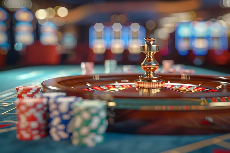 Live Domino QQ table with dealer and players shown in HD from janda4d login studio